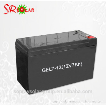 12V 7AH rechargeable glue battery/solar energy charge battery